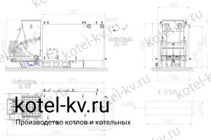 Чертеж котла КВм 1740 ТШПМ