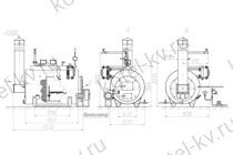 Чертеж жаротрубного котла